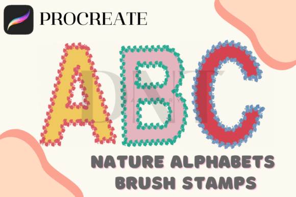 Nature Alphabets Brush Stamps