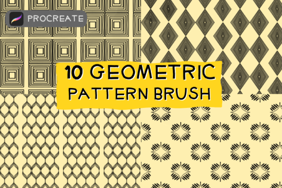 10 Geometric Pattern Brushes