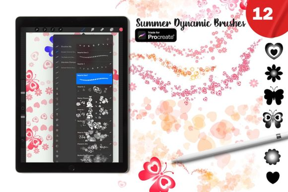 Procreate Brush Summer Butterfly Set