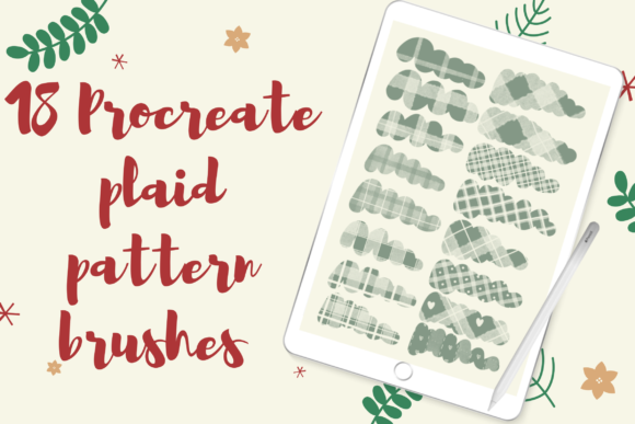 18 Procreate Plaid Pattern Brushes