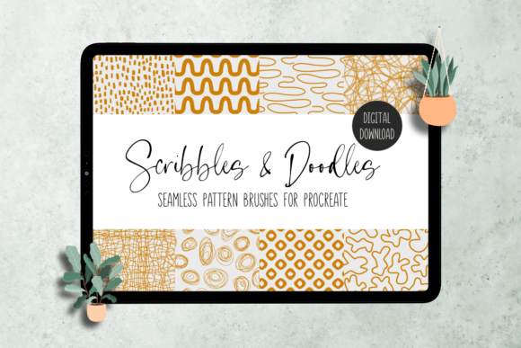 Procreate Scribbles & Doodles Patterns