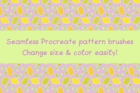 Procreate Pattern Brushes Lemons