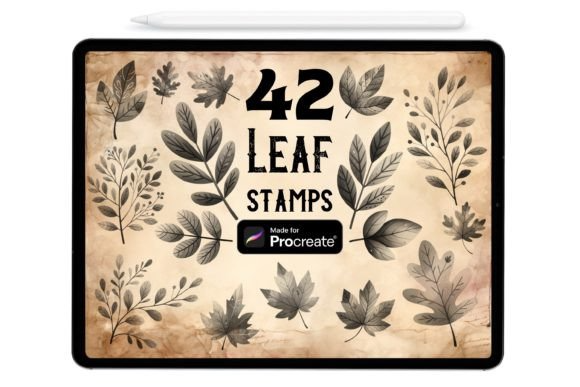 42 Leaf Procreate Stamp Brushes