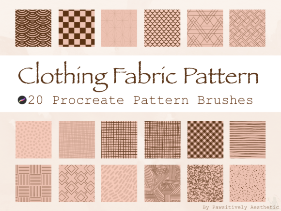 Clothing Fabric Pattern Procreate Brush
