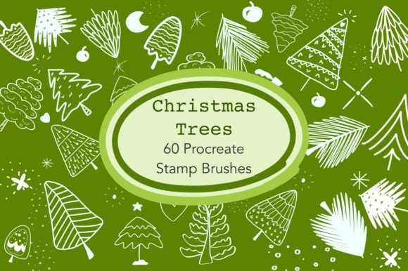 Christmas Tree - Procreate Stamp Brushes