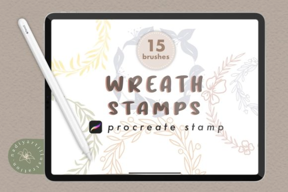 Wreaths Procreate Stamp Brushes