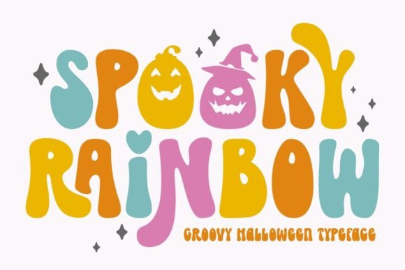 Spooky Rainbow Font