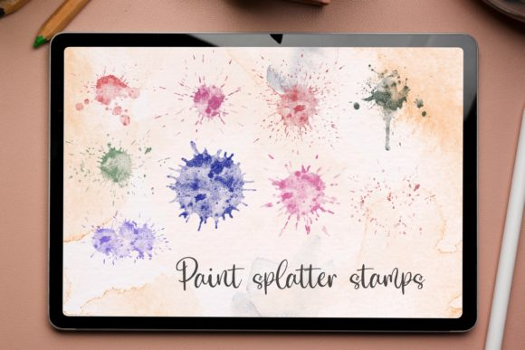 Paint Splatter Procreate Stamp Brushes