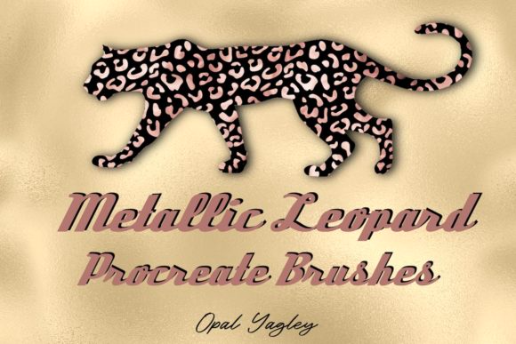 Metallic Leopard Procreate Brushes