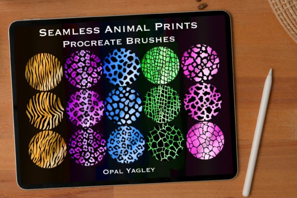 15 Animal Skins Seamless Procreate Brush