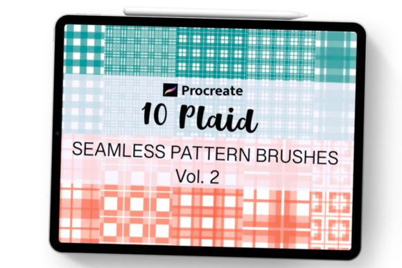 Procreate Brush Plaid Seamless Pattern
