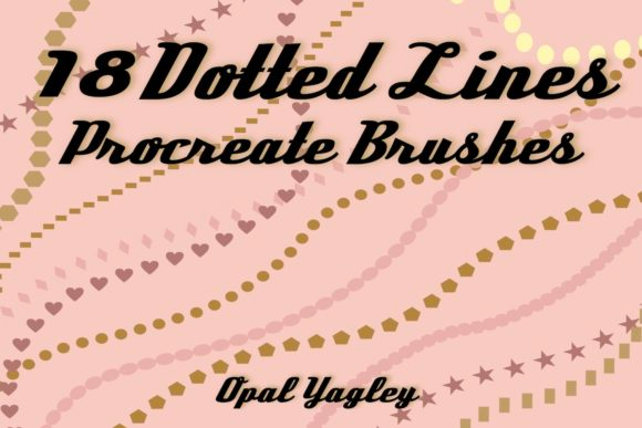 18 Dotted Line Procreate Brushes