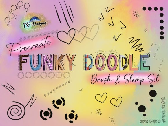 Procreate Doodle Brush and Stamp Kit