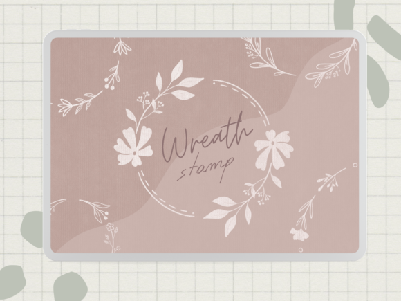 Wreath Procreate Stamp Brushes
