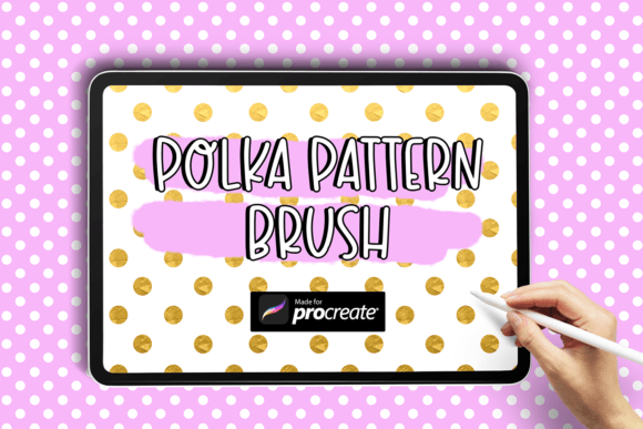 Polka Pattern Brush| Procreate Brush