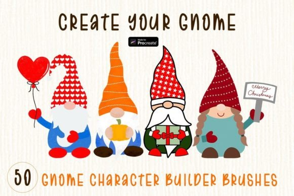 Gnome Creator Brushes for Procreate