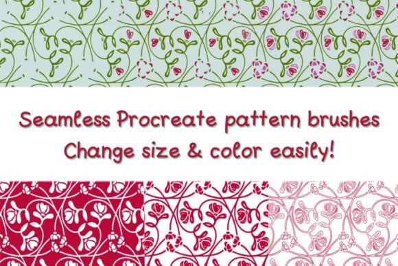 Seamless Procreate Pattern Brush Set