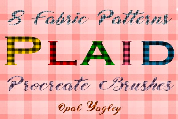 Seamless Plaid Pattern Procreate Brushes