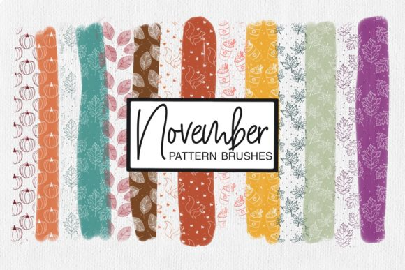 November Pattern Brushes | Procreate