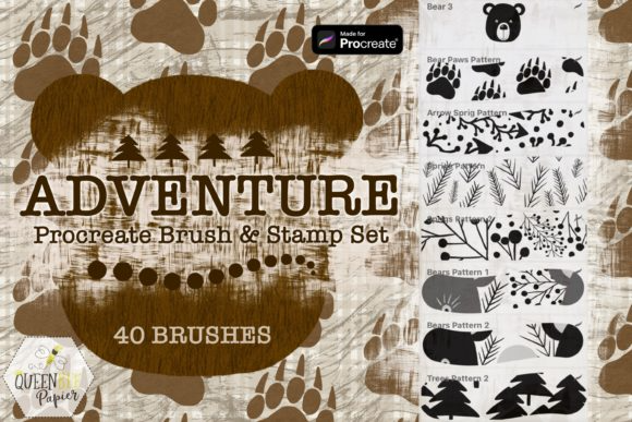 Procreate Brush Set, Seamless Patterns