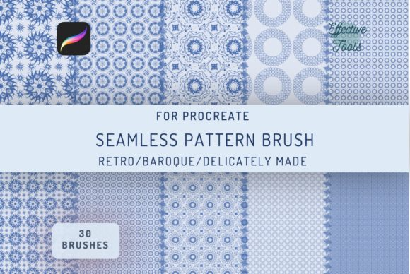 30 Seamless Baroque Pattern Brushes