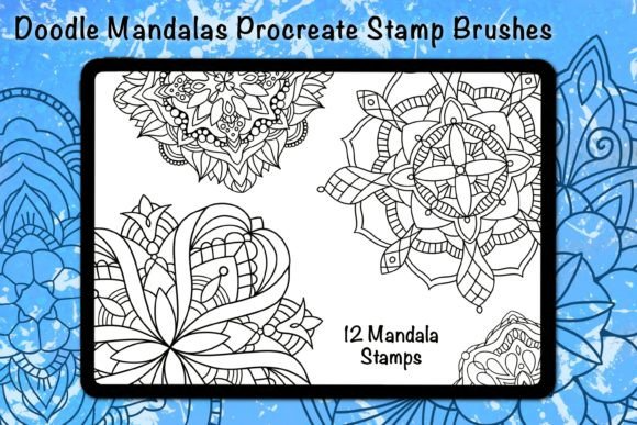 Doodle Mandalas Procreate Stamps