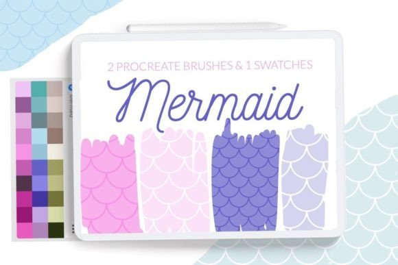 Mermaid Scale Pattern Brush Procreate