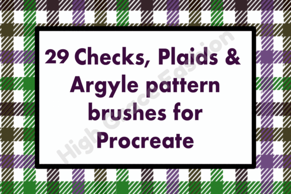 Checks/Plaids/Argyle Procreate Brushes