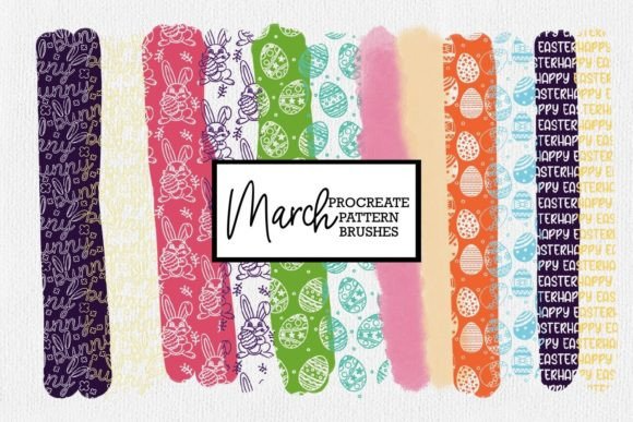 Easter Procreate Pattern Brushes | March