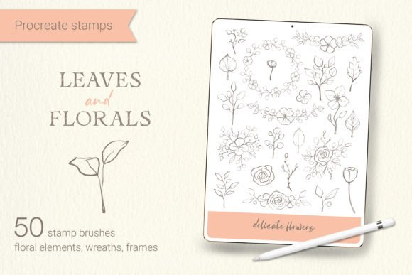 Leaves and Florals Procreate Stamps