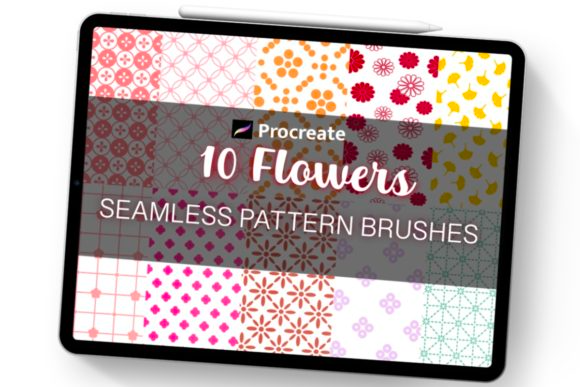 Procreate Flower Seamless Pattern Brush