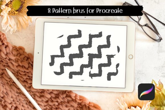 Abstract Pattern Brush for Procreate