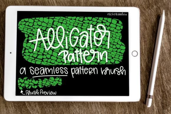 Alligator Skin Procreate Brush