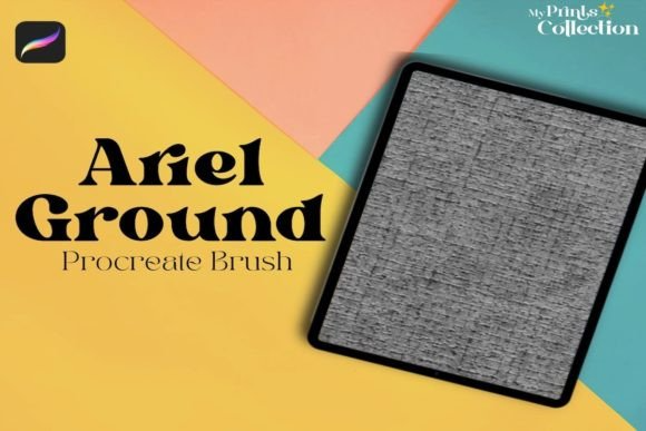 Arial Dirty Ground Procreate Brush