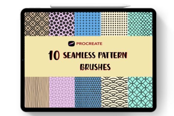 Procreate Brush Seamless Pattern Brush 1