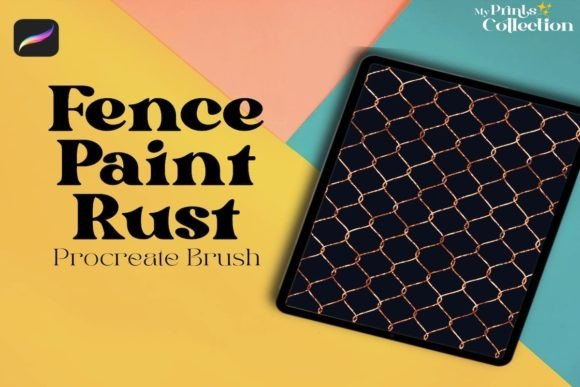Fence Paint Rust Procreate Brush