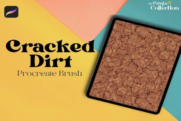Cracked Dirty Ground Procreate Brush