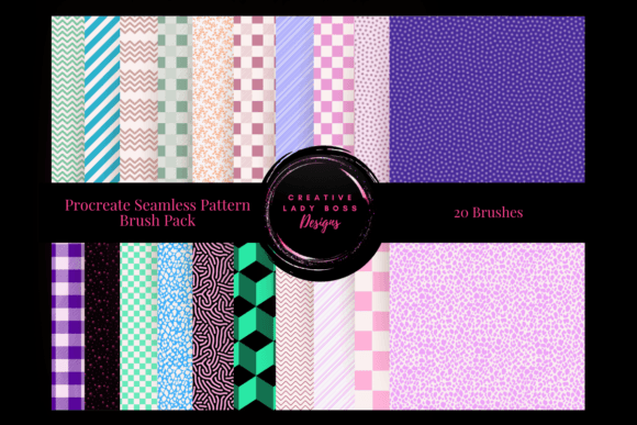 Proreate Seamless Pattern Brush Pack