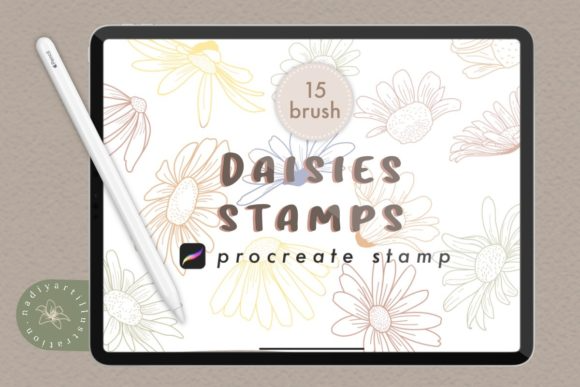 Daisy Procreate Stamp Brush