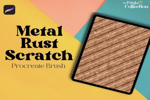 Metal Rust Scratched Procreate Brush