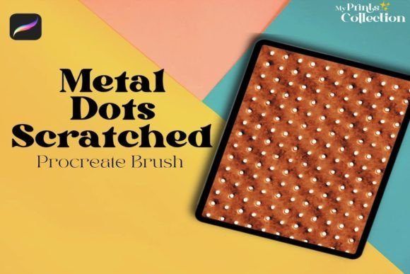 Metal Dot Scratched Procreate Brush