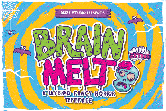 Brain Melt Font