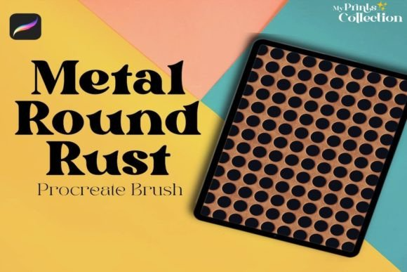Metal Round Rust Procreate Brush