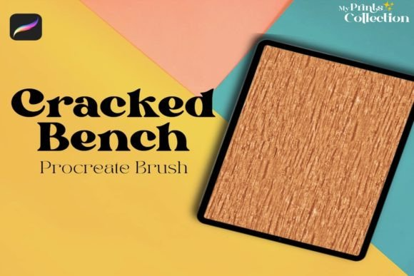 Procreate Wood Cracked Bench Brush