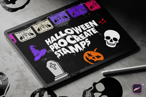 Halloween Procreate Stamp Brushes