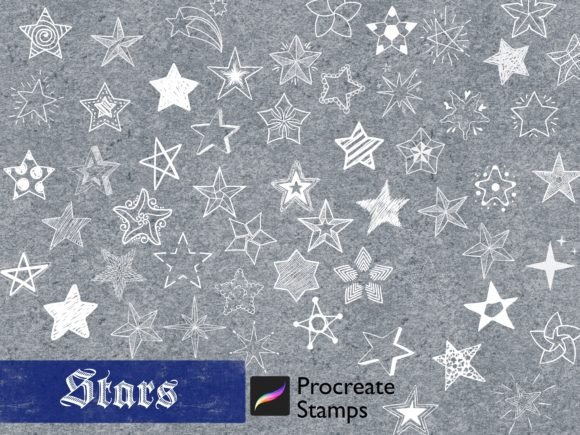 Procreate Stars Stamp Celestial Brushes
