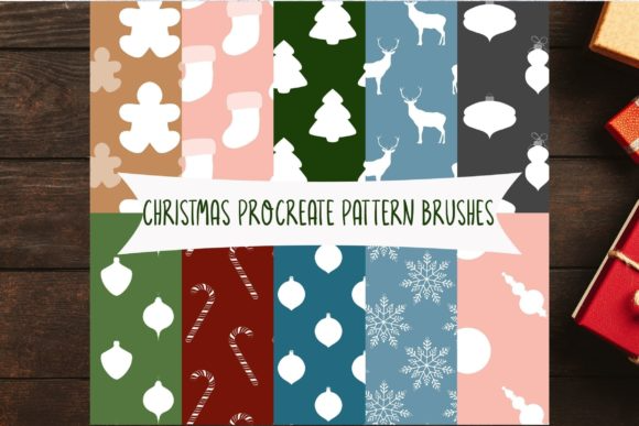Procreate Brush Set Christmas Patterns