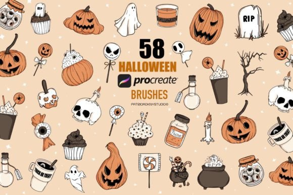 Halloween Procreate Brushes