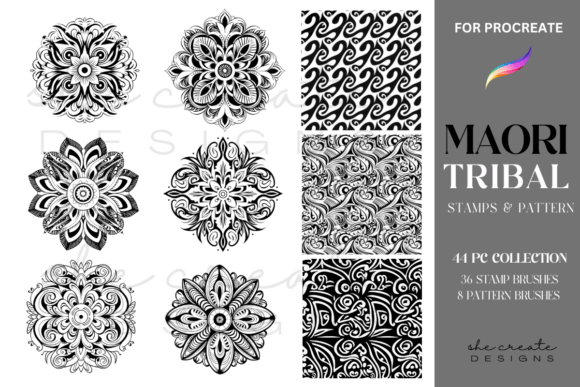 Maori Tribal Procreate Brushes & Stamps