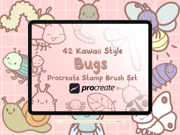 Bugs Procreate Stamp Brush Set